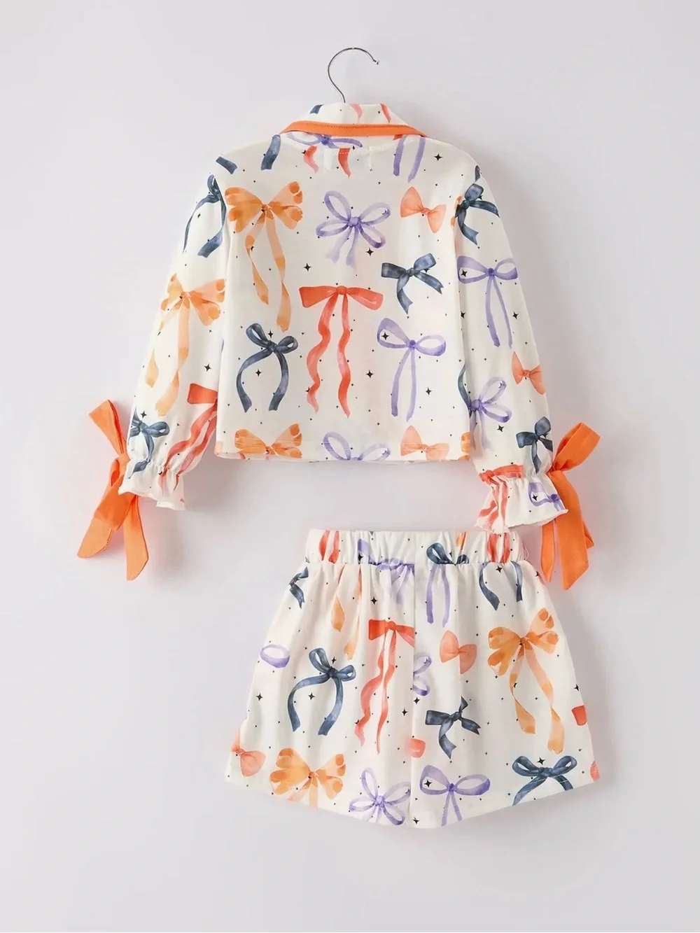 Rylee Faith Fall Bow Print Pajama Set